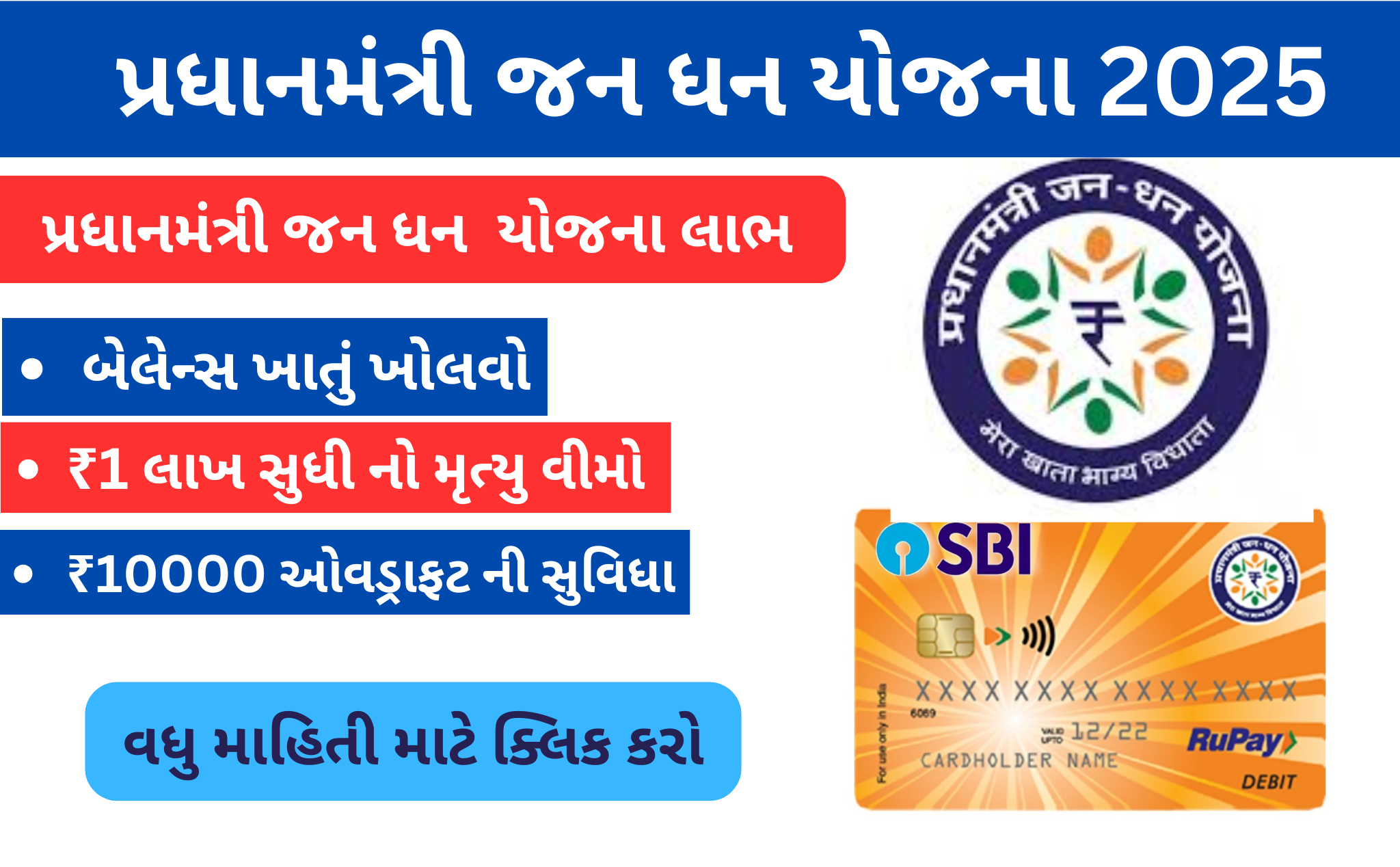 Pradhanmantri Jan dhan Yojana debit card