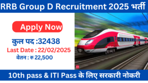 RRB Group D Recruitment 2025 भर्ती